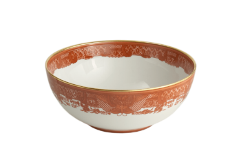 Mottahedeh Fitzhugh Cinnabar Medium Bowl 8"D