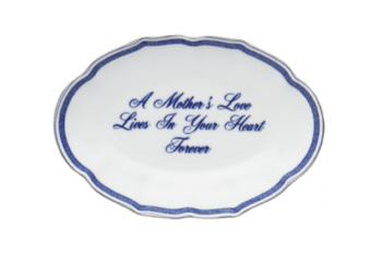 Mottahedeh "A MOTHER'S LOVE LIVES IN YOUR HEART FOREVER" Verse Tray 5.75"L
