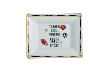 Mottahedeh "It's hard to beat a person who never gives up" Tray