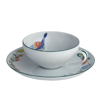 Mottahedeh Sylvanae Cup& Saucer 6.5"