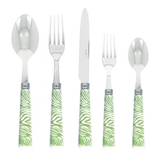 Sabre Zebra Green Flatware The Pink Daisy