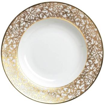 Raynaud Salamanque Gold French Rim Soup Plate 9.0" D