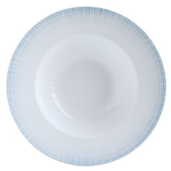 Bernardaud Saphir Blue Rim Soup 9"D
