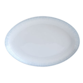 Bernardaud Saphir Blue Relish Dish 9"L