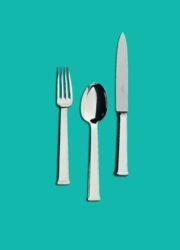 Ercuis Sequoia Silver Plated Fish Serving Fork 10.5"