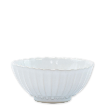 Vietri Incanto Stone White Stripe Small Bowl 4.75"D x 2"H
