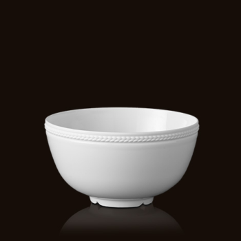 L'Objet Soie Tressée White Cereal Bowl 5.5˝