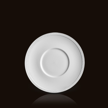 L'Objet Soie Tressée White Saucer 6.5˝