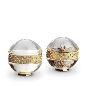 L'Objet Spice Jewels Pave Band Gold Salt & Pepper