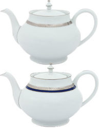 Haviland Symphony Platinum Teapot(Round Shape) 40.6 oz