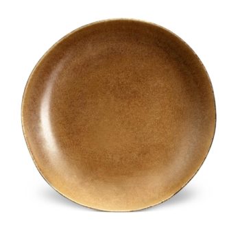L'Objet Terra Leather Coupe Bowl Large 14.5 D in - 2.5qts