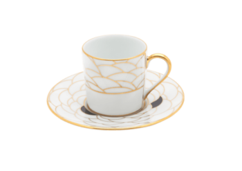 Haviland Art Deco Coffee Cup and Saucer