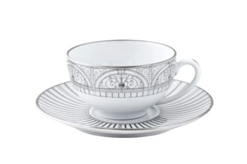 Haviland Belle Epoque Tea Cup & Saucer Cup 6.75 oz Saucer 5.65" d