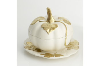 Mottahedeh Tony Duquette Melon Tureen & Stand