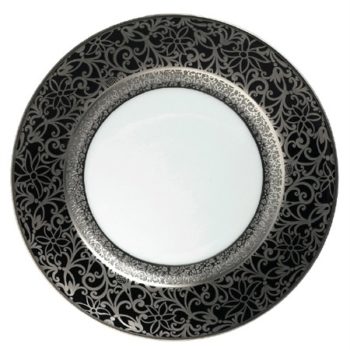 Raynaud Tolede Black/Platinum Salad Plate 7.75" D