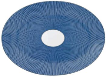 Raynaud Tresor Blue Oval Dish Medium 14.25"L