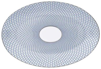 Raynaud Tresor Blue Oval Dish Small 11.75"L x 8"W