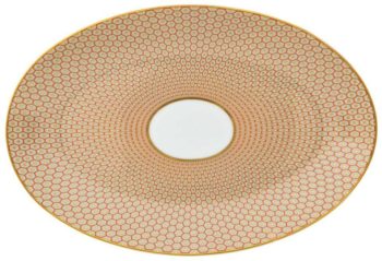 Raynaud Tresor Orange Small Oval Dish 11.75"L