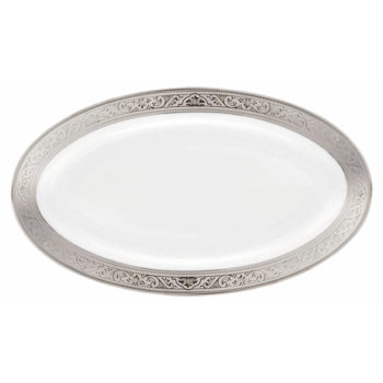 Deshoulieres Trianon Platinum Relish Dish/Sauce Boat Tray