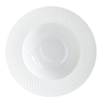 Bernardaud Twist White Rim soup 9"