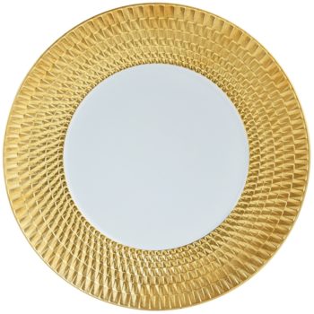 Bernardaud Twist Gold Service plate 11.4"