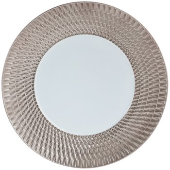 Bernardaud Twist Platinum Service Plate 11.4"D