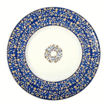 Deshoulieres Vignes Blue Dessert Plate