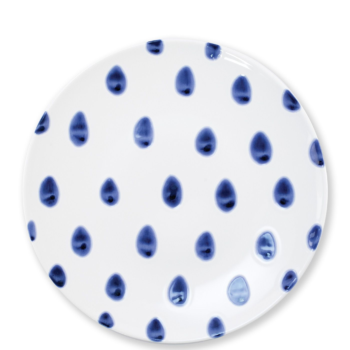 Vietri Santorini Dot Dinner Plate 10.75"D