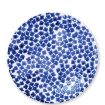 Vietri Santorini Flower Dinner Plate 10.75"D