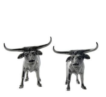 Vagabond House Longhorn Steer Salt and Pepper