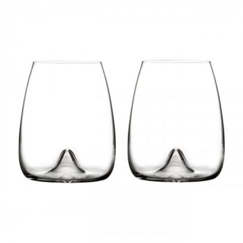 Waterford Elegance Stemless Wine Glass, Pair 4.25"