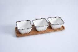 Pampa Bay Salerno Entertaining Set - 4Pc 13.5" x 4.5"