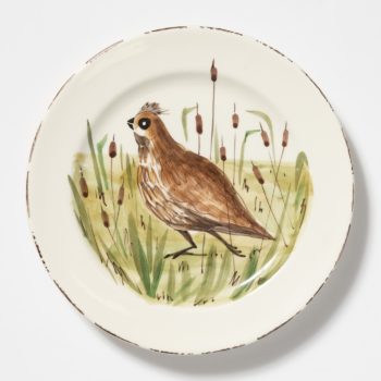 Vietri Wildlife Quail Dinner Plate 11"D - Image 2