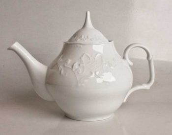 Anna Weatherley Simply Anna White Tea Pot 6.5"H x 10"L