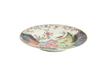 Mottahedeh Tobacco Leaf Rim Soup Plate 10" - Image 2