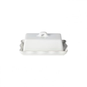 Casafina Cook & Host Rectangular Butter dish w/Lid White