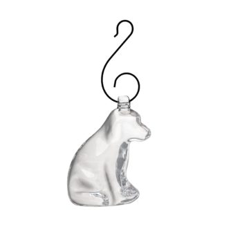 Simon Pearce Puppy Ornament