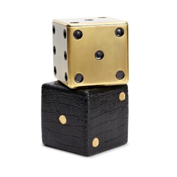 L'Objet Dice Decorative Box Black - Image 3