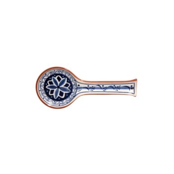 Casafina Alentejo Terracotta Indigo Spoon Rest 4.75" L 10.75" W