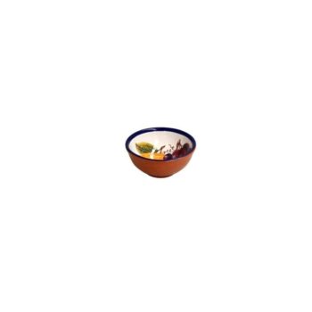 Casafina Alentejo Terracotta Dip Bowl 4.5" L 4.5" W 2" H Grapes