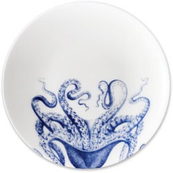 Caskata Blue Lucy Coupe Salad Plate 8"D