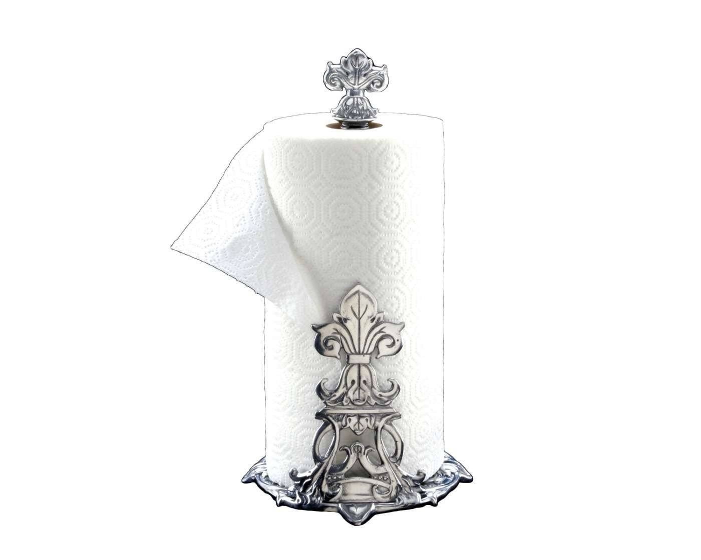 Arthur Court Fleur-De-Lis Paper Towel Holder 13.0" H paper towel holder gift