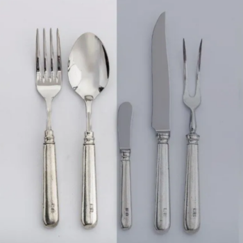 Julie Wear Inglese Serving Fork & Spoon Set