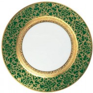 Raynaud Tolede Green With Gold Salad Plate 7.75" D