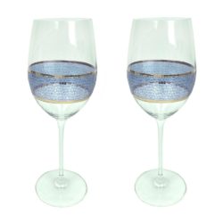 Michael Wainwright Panthera Indigo Wine - Set of 2