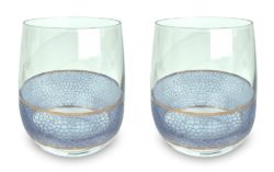 Michael Wainwright Panthera Indigo Double Old Fashion - Set of 2