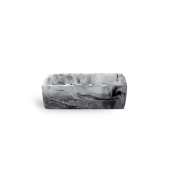 Nashi Home Soap Dish Black Swirl
