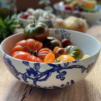 Caskata Arcadia Blue Vegetable Serving Bowl 9.5"