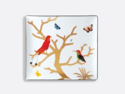 Bernardaud Aux Oiseaux Rectangular tray 8.7" X 7.7"