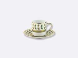 Bernardaud Constance Espresso cup and saucer 2.7 oz